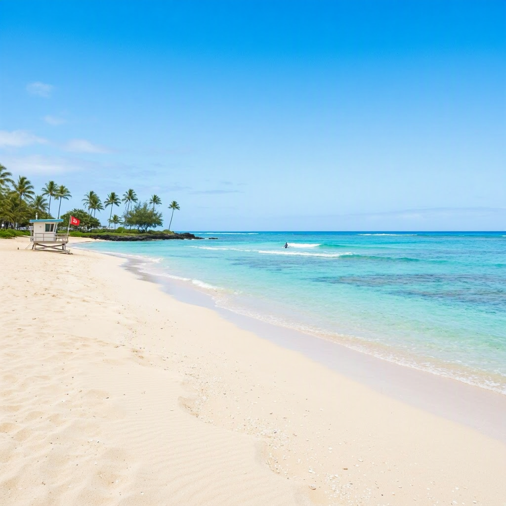 Big Island Beaches: Small Surf, Light Winds for Safe Swimming beach conditions image