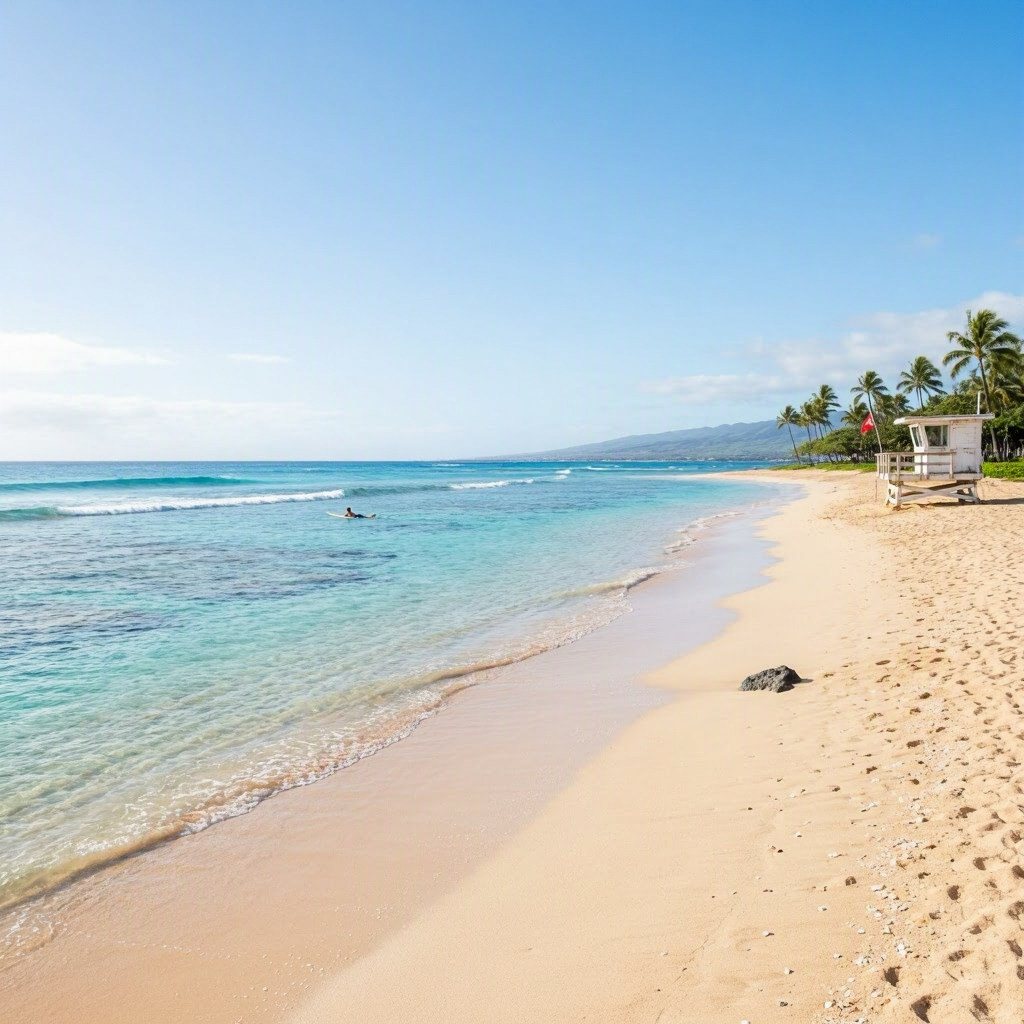 Big Island West Shore Stays Calm, Sunny Skies Ahead beach conditions image