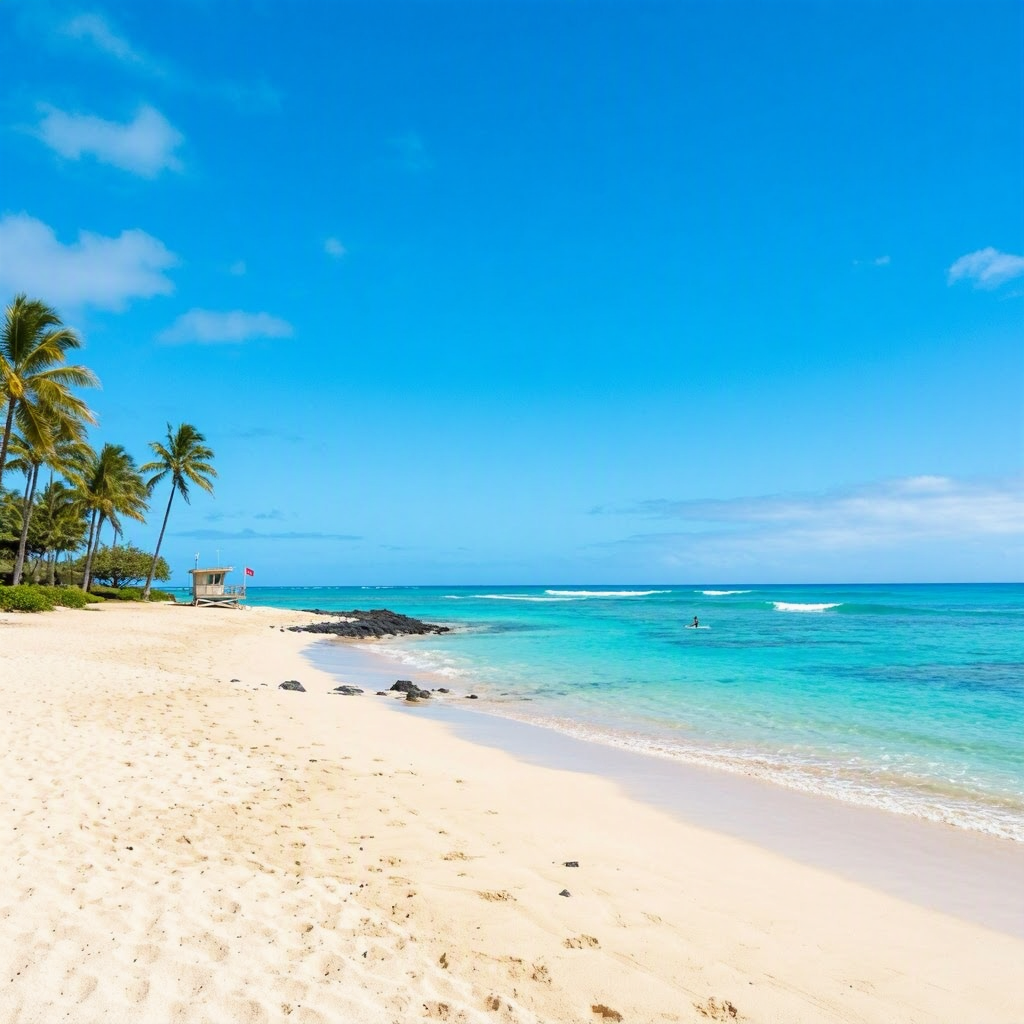 Big Island Beaches: Small Surf, Light Winds for Safe Swimming beach conditions image