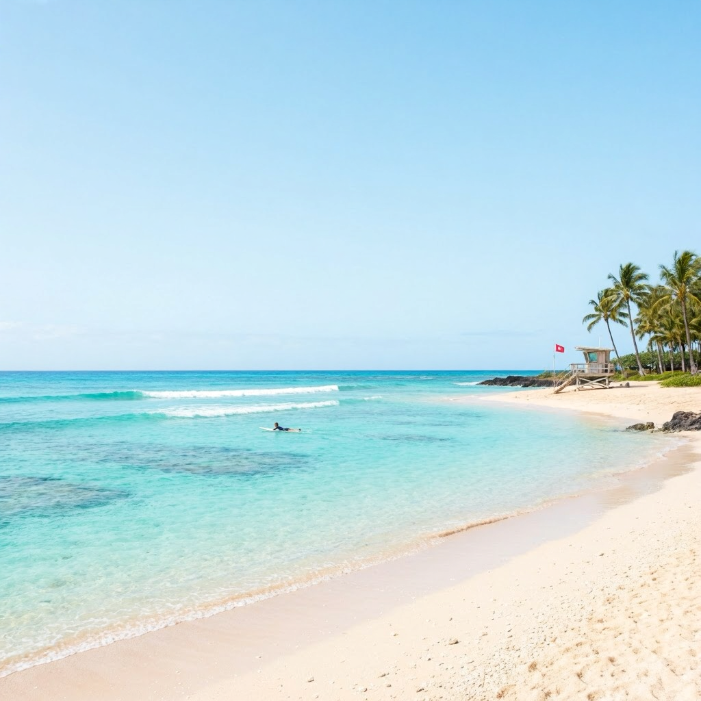 Big Island Beaches: Calm Waters, Volcano Advisory Active beach conditions image