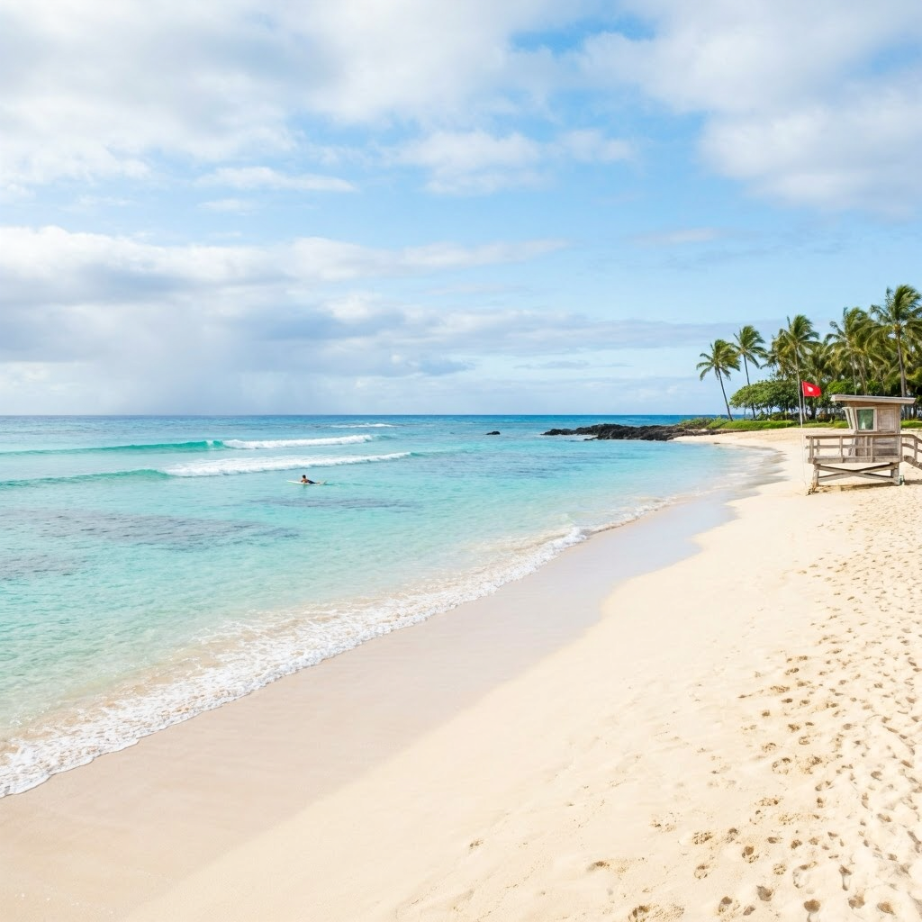 Big Island Beaches: Calm Waters, Light Winds beach conditions image