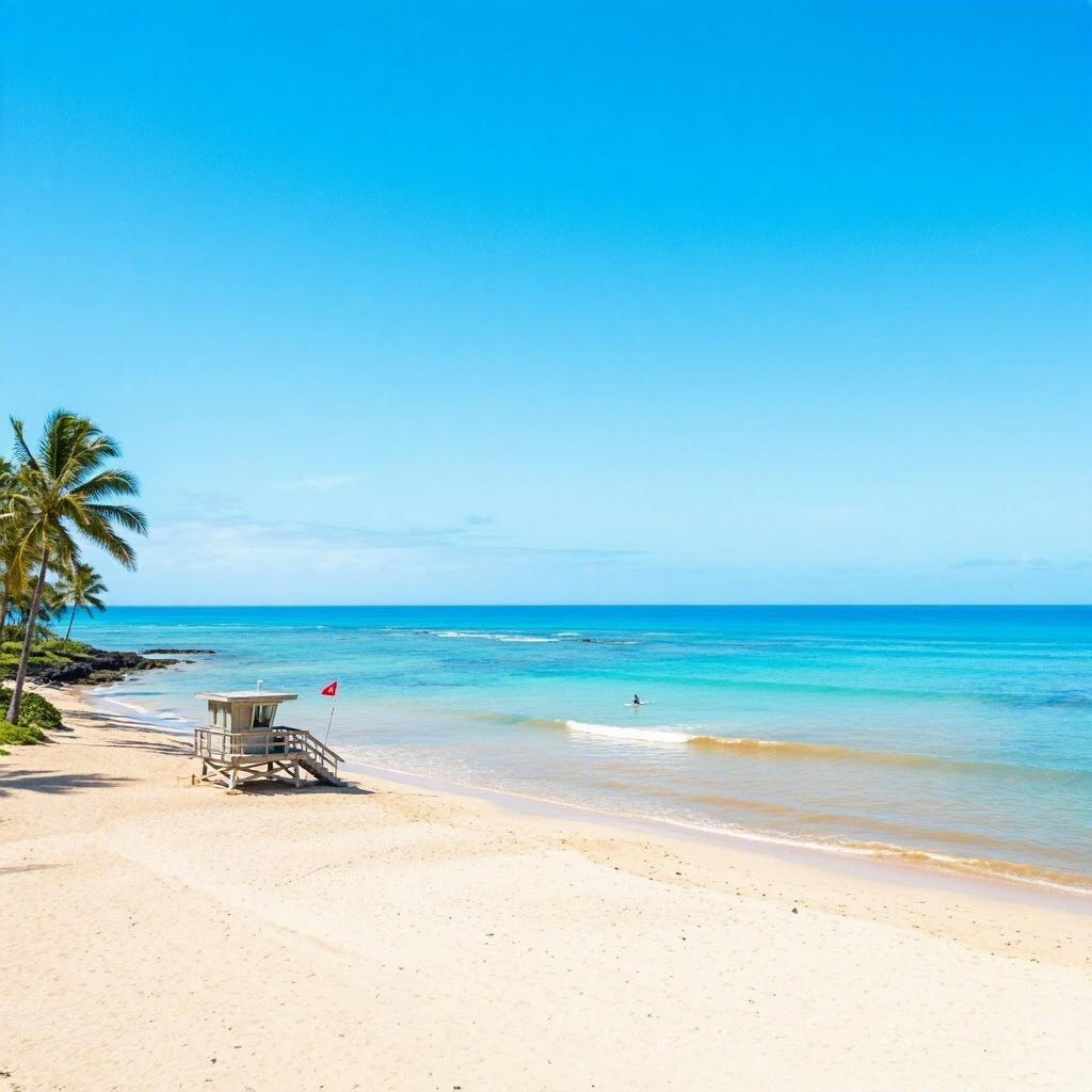 Big Island: West Shore Calm, Brown Water Advisory Still Active beach conditions image