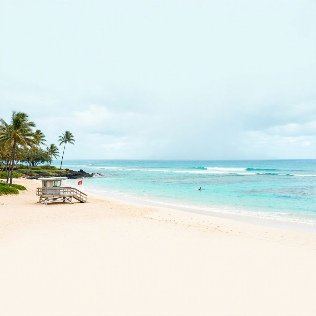 Big Island: Calm West Shore Waters, But Rain Lingers beach conditions image