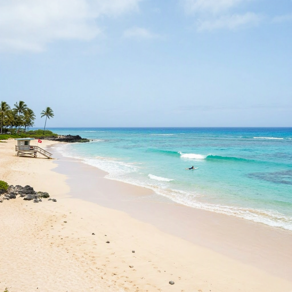 Big Island: West Shore Calm, Ash Advisory for Volcano Areas beach conditions image