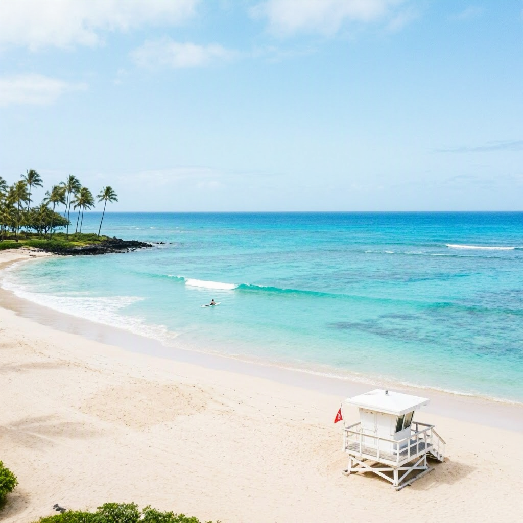 Big Island Beaches: Calm Waters, Light Winds for Swimming & Snorkeling beach conditions image