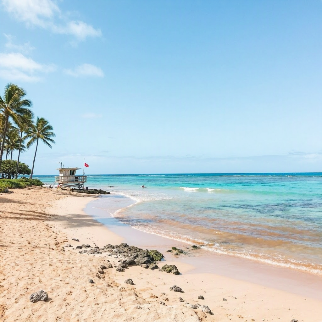 Big Island: West Shore Calm, Brown Water Advisory Persists beach conditions image