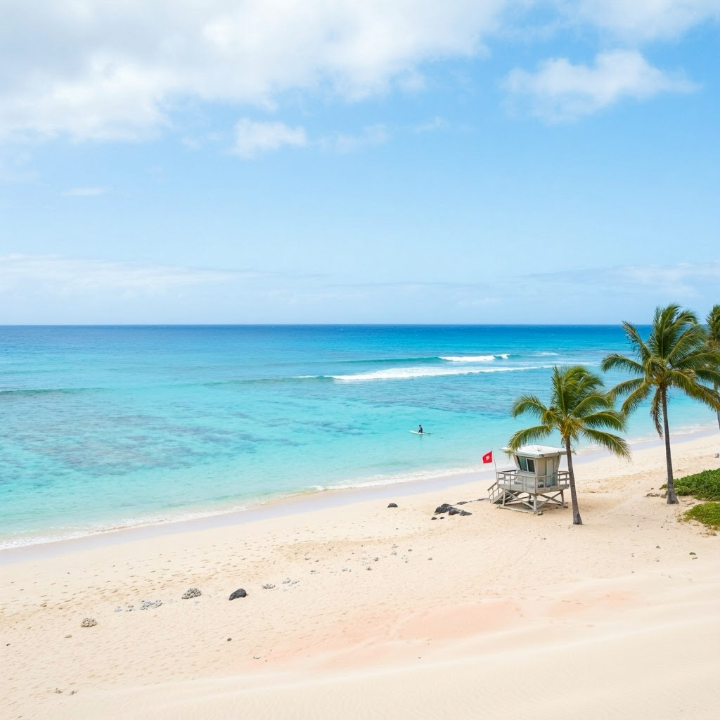Big Island Beaches: Calm Waters, Breezy Afternoons beach conditions image
