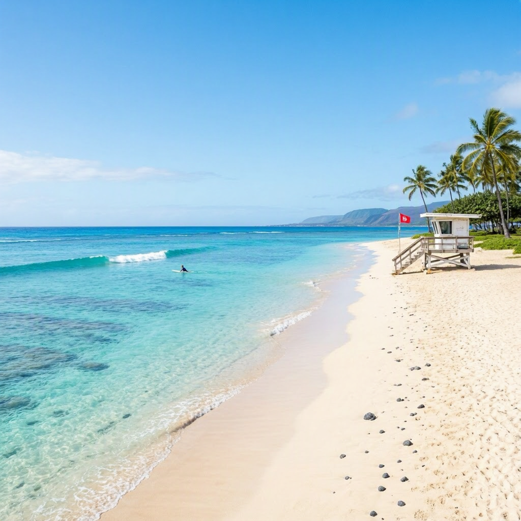 Big Island: Calm West Shore, Brown Water Advisory Remains beach conditions image