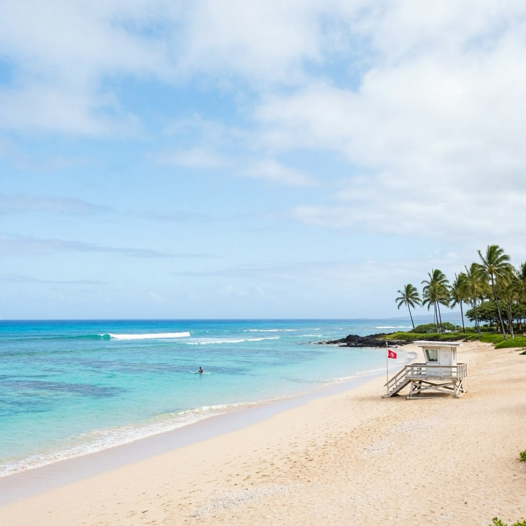 Big Island: Calm West Shore Holds, Rain Eases Midday beach conditions image