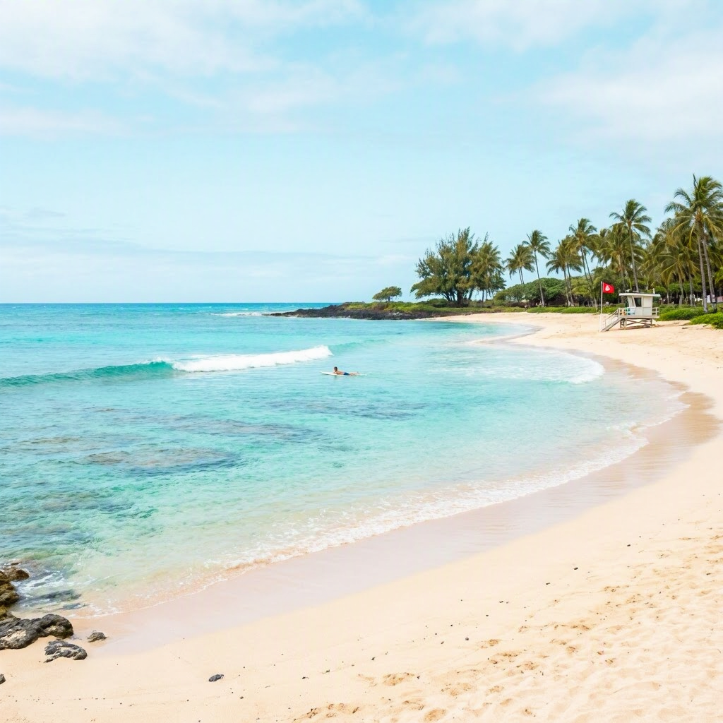 Big Island Beaches: Calm West Shore, High Surf Advisory Expired beach conditions image