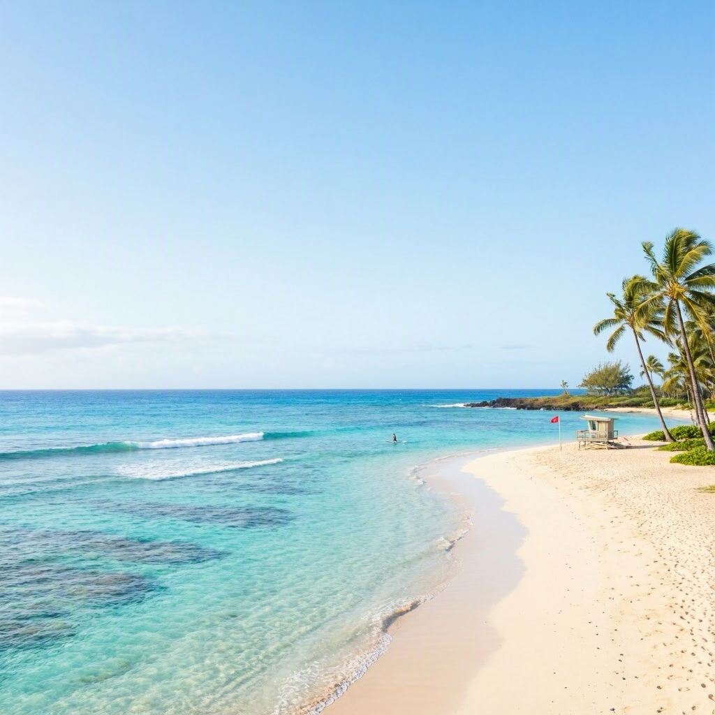 Big Island Beaches: Small Surf, Light Winds for Safe Swimming beach conditions image