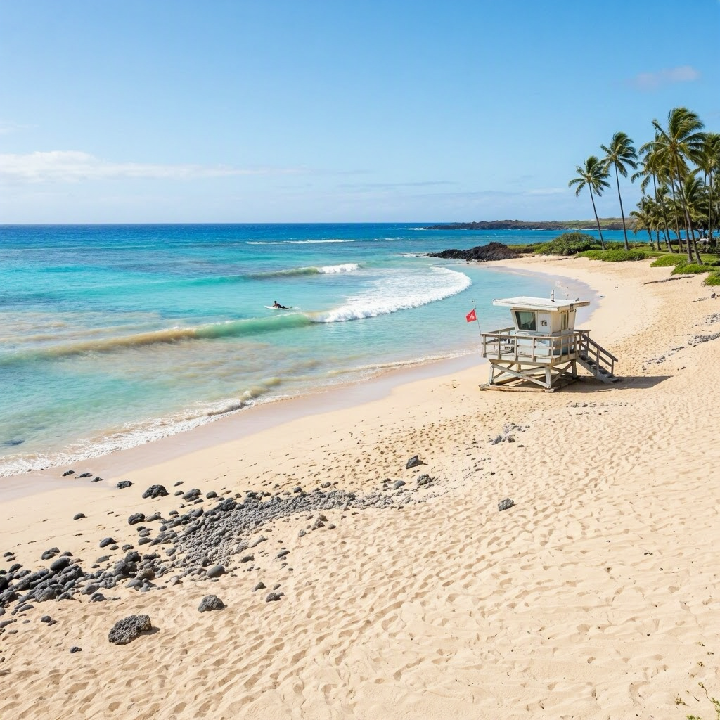Big Island: West Shore Calm, Brown Water Advisory Still Active beach conditions image