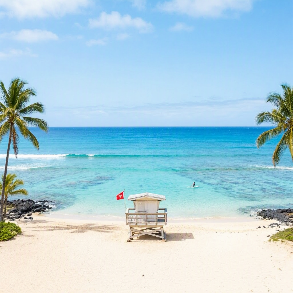Big Island Beaches: Calm Waters, Light Winds Today beach conditions image