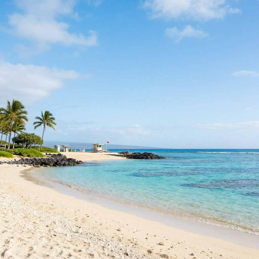 Big Island: Calm West Shore, Monitor Kīlauea Eruption Window beach conditions image
