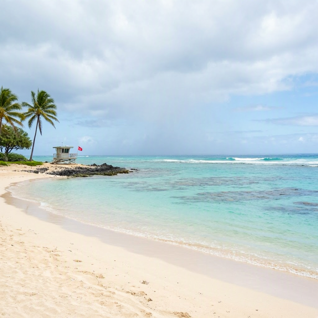 Big Island West Shore: Calm but Cautious After Recent Waves beach conditions image