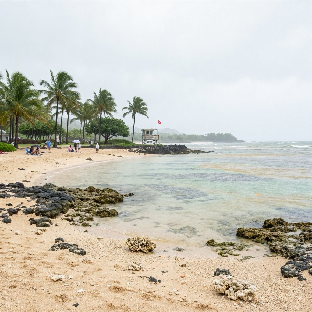 Big Island Rain Continues: Sheltered Beaches & Indoor Plans beach conditions image