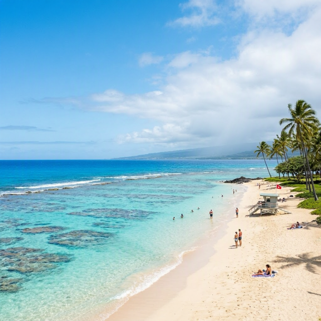Big Island Beach Update: Calm Waters and Snorkeling Opportunities beach conditions image