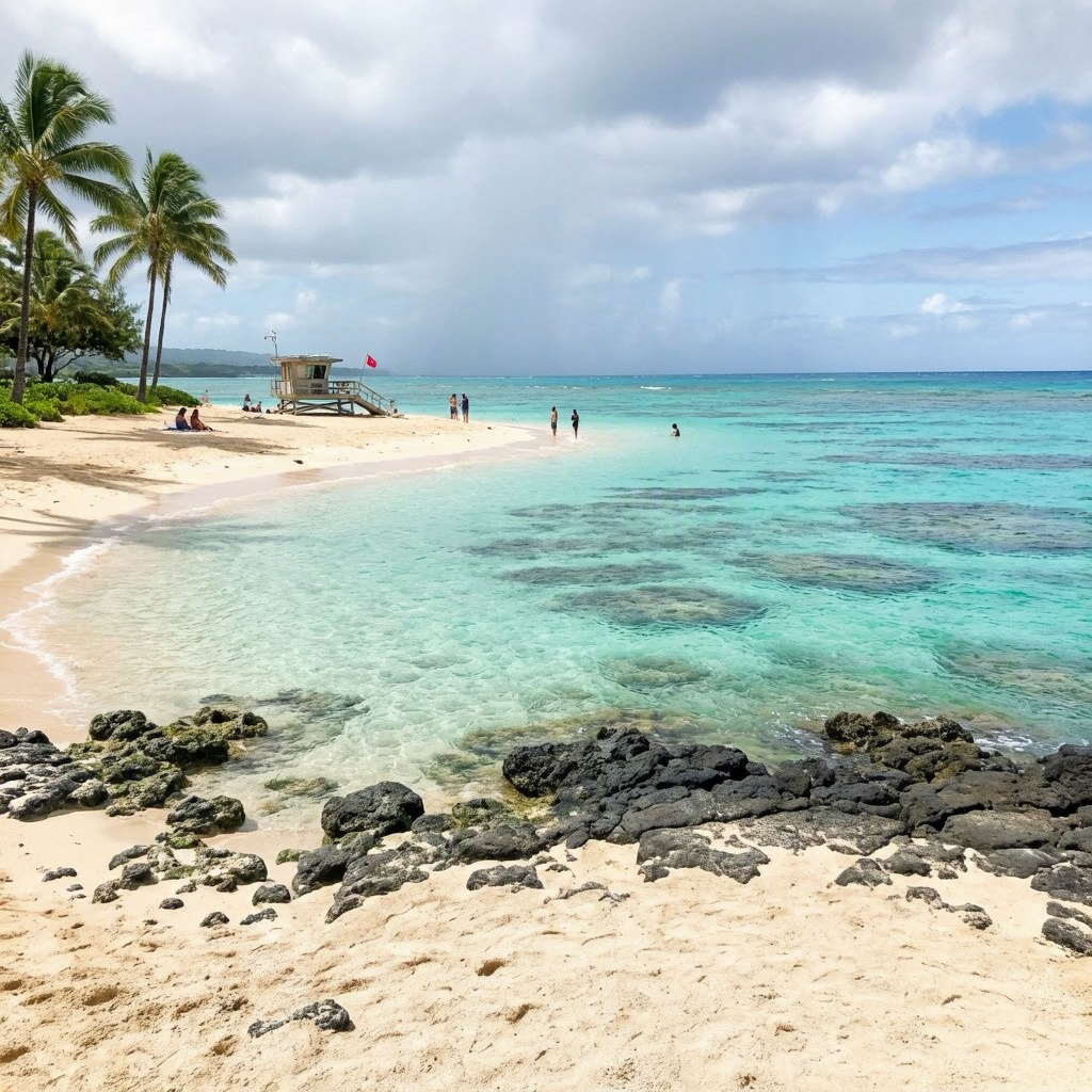 Big Island Snorkeling Update: Clear Waters Despite Patchy Rain beach conditions image