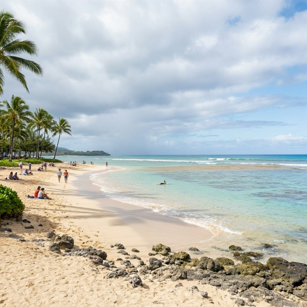 Kauai Update: Patchy Rain, Ocean Caution-Scenic & Dry-Land Picks beach conditions image
