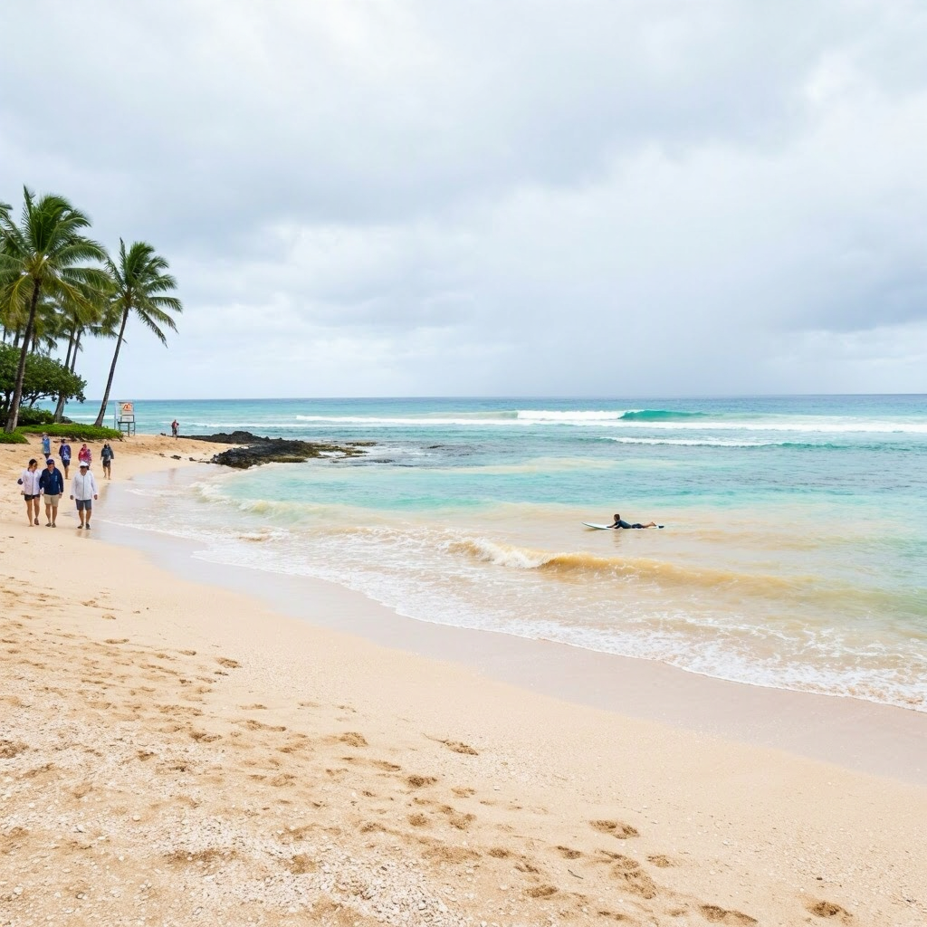 Kauai Update: Brown Water Advisory Keeps Ocean Closed beach conditions image