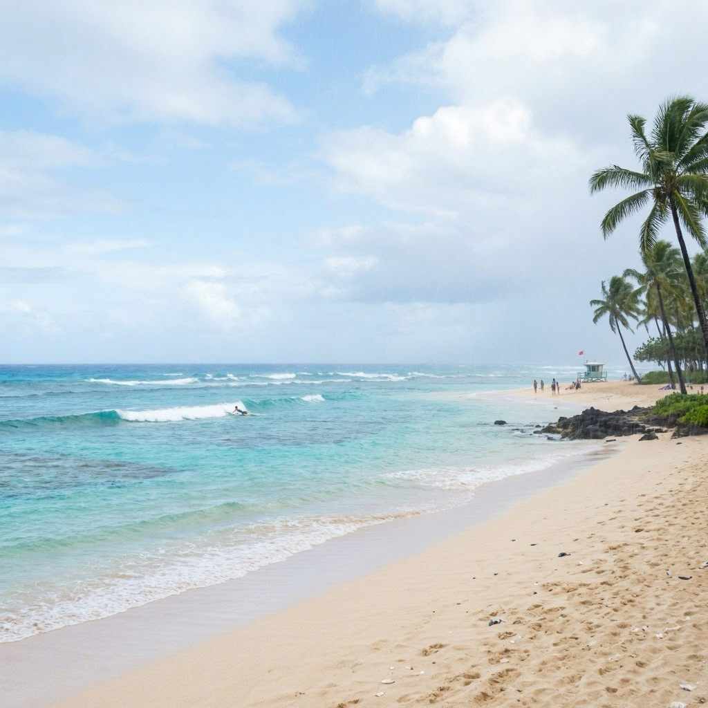 Kauai Update: Solid Surf & Light Rain-Best for Scenic Walks & Dry Land Fun beach conditions image