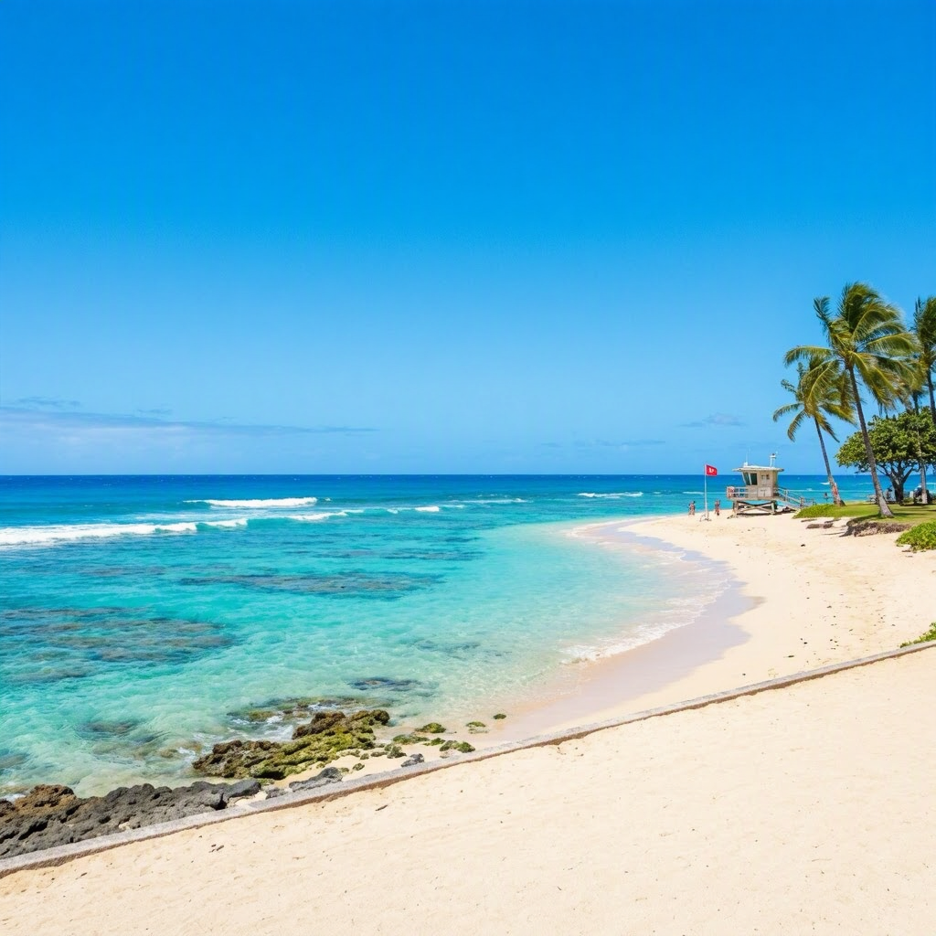 Kauai Update: Sunny Skies, Moderate Surf-Best for Shore Views beach conditions image