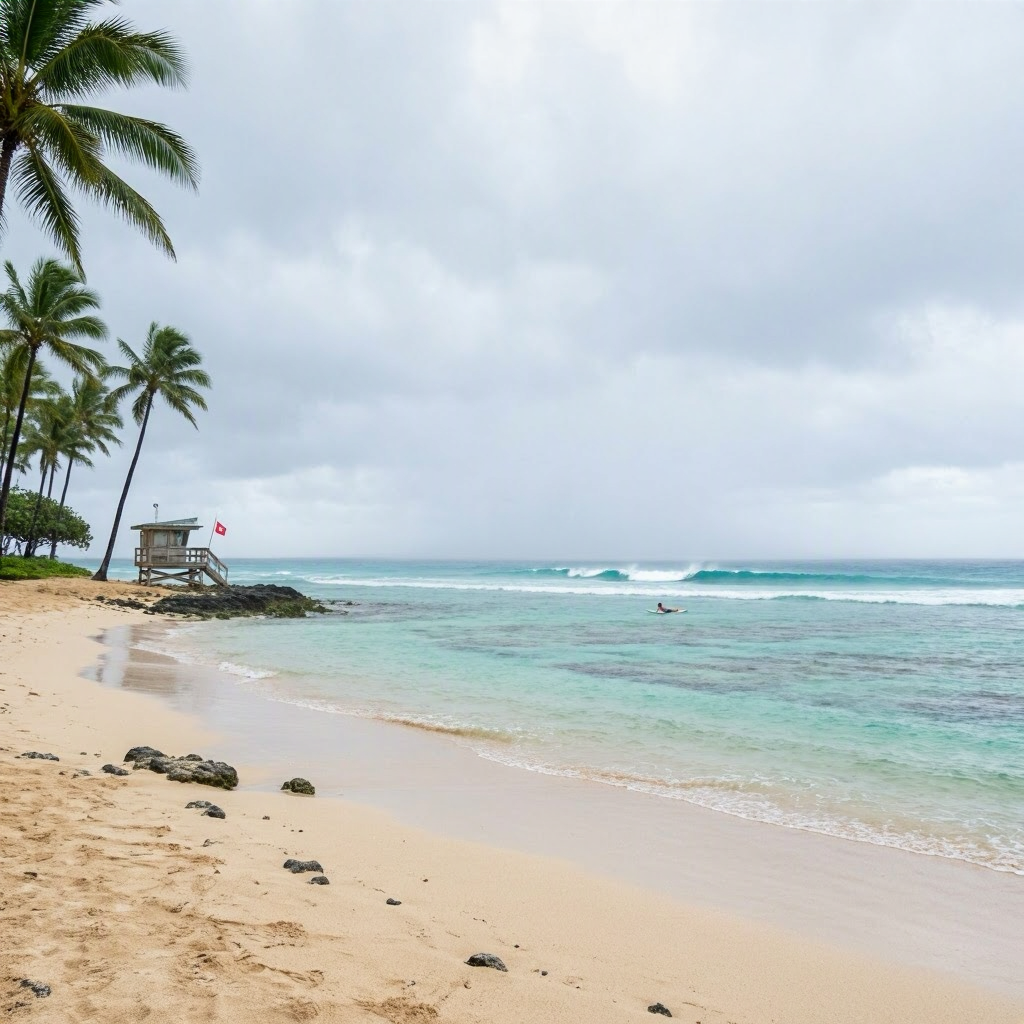 Rainy Day on Kauai: Beach and Weather Updates for April 4, 2026 beach conditions image