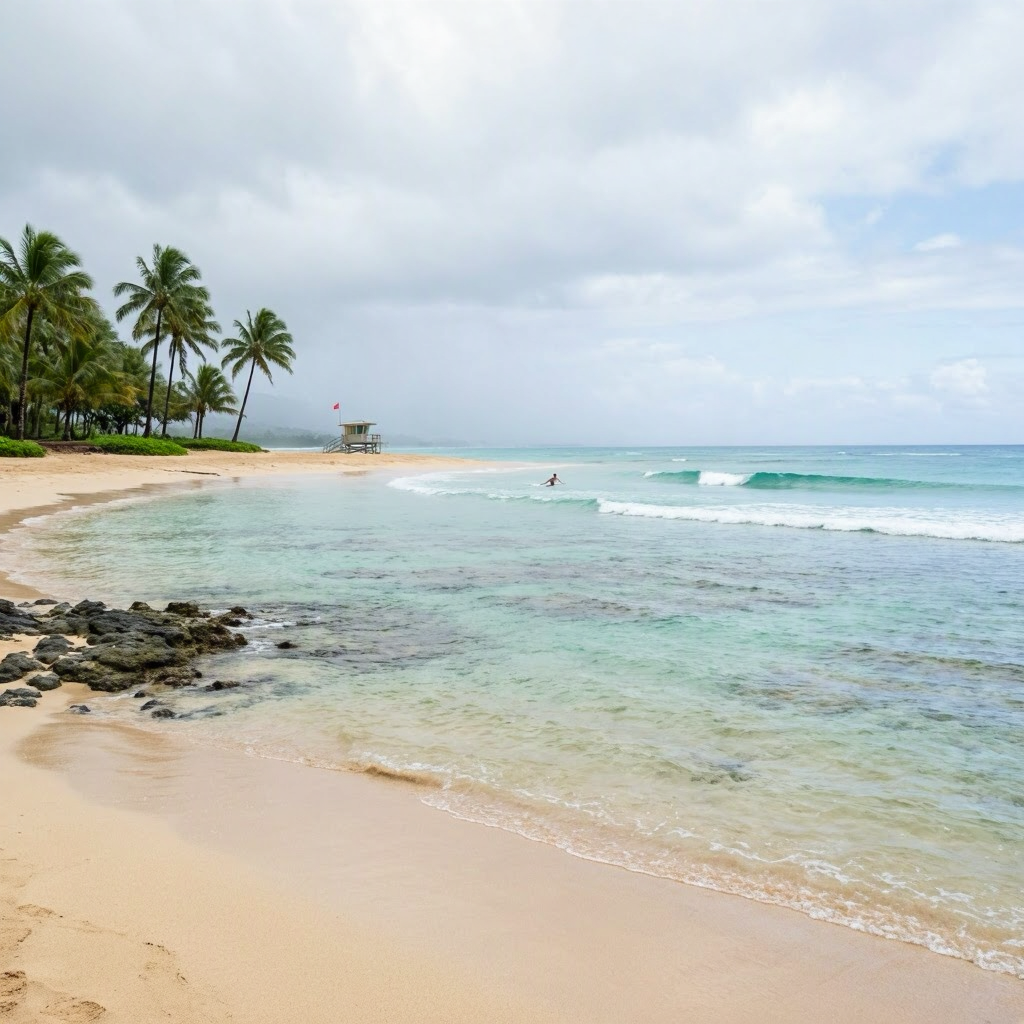 Rainy Day on Kauai: Beach and Weather Updates for April 5, 2026 beach conditions image