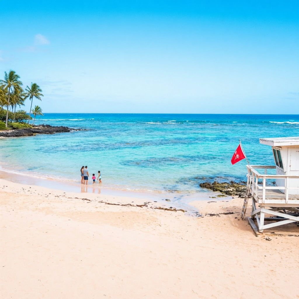 Maui's Shores: Calm Waters, Coastal Flooding Caution beach conditions image