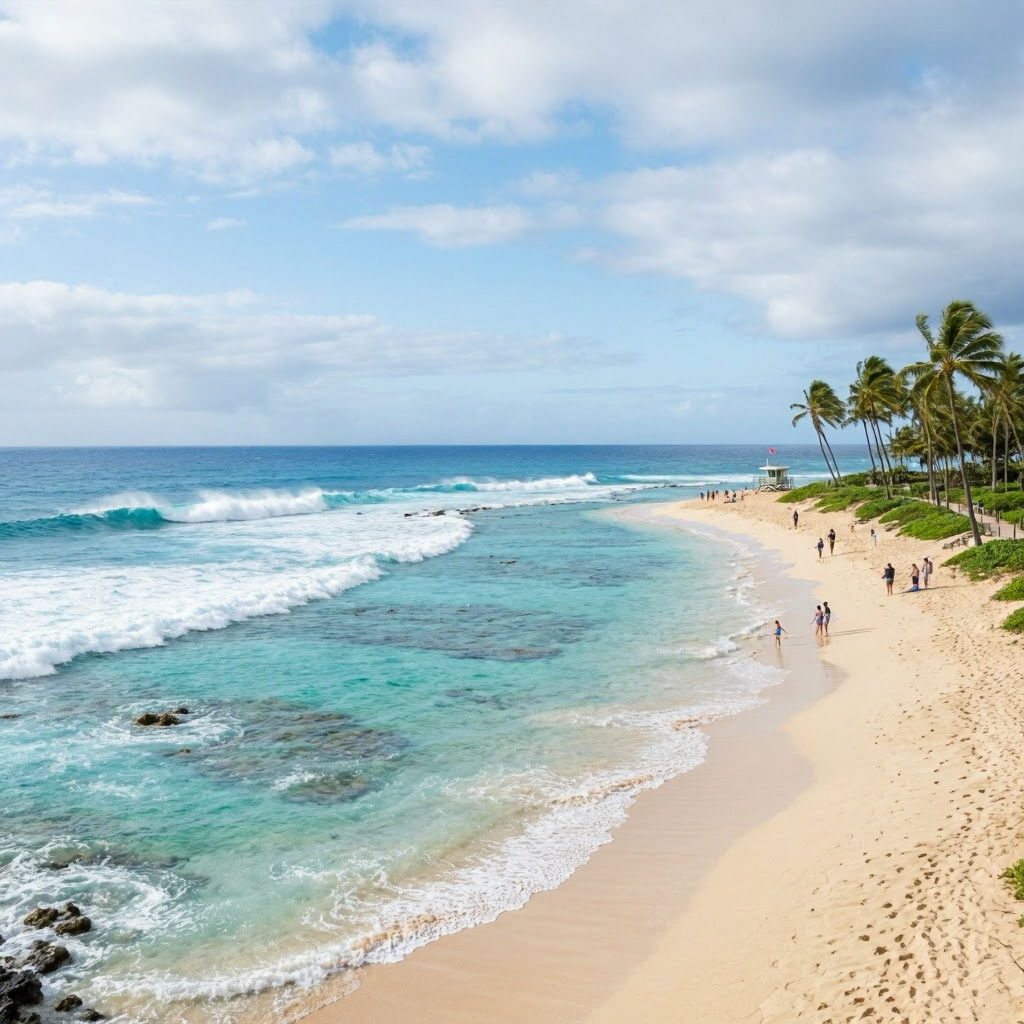 Maui's Breezy Morning: Best Beaches for Scenic Views & Dry Walks beach conditions image