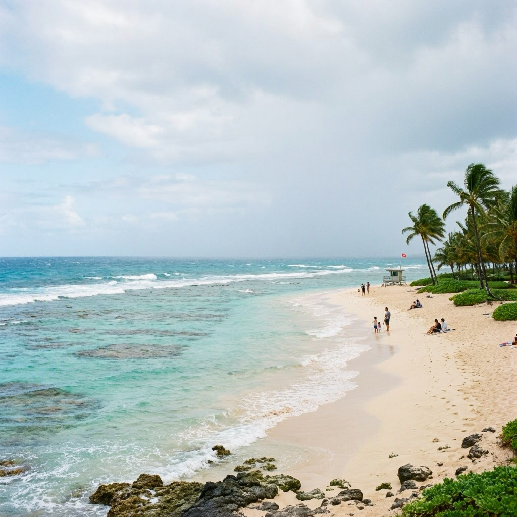 Maui's Patchy Rain: Scenic Walks & Sheltered Views beach conditions image