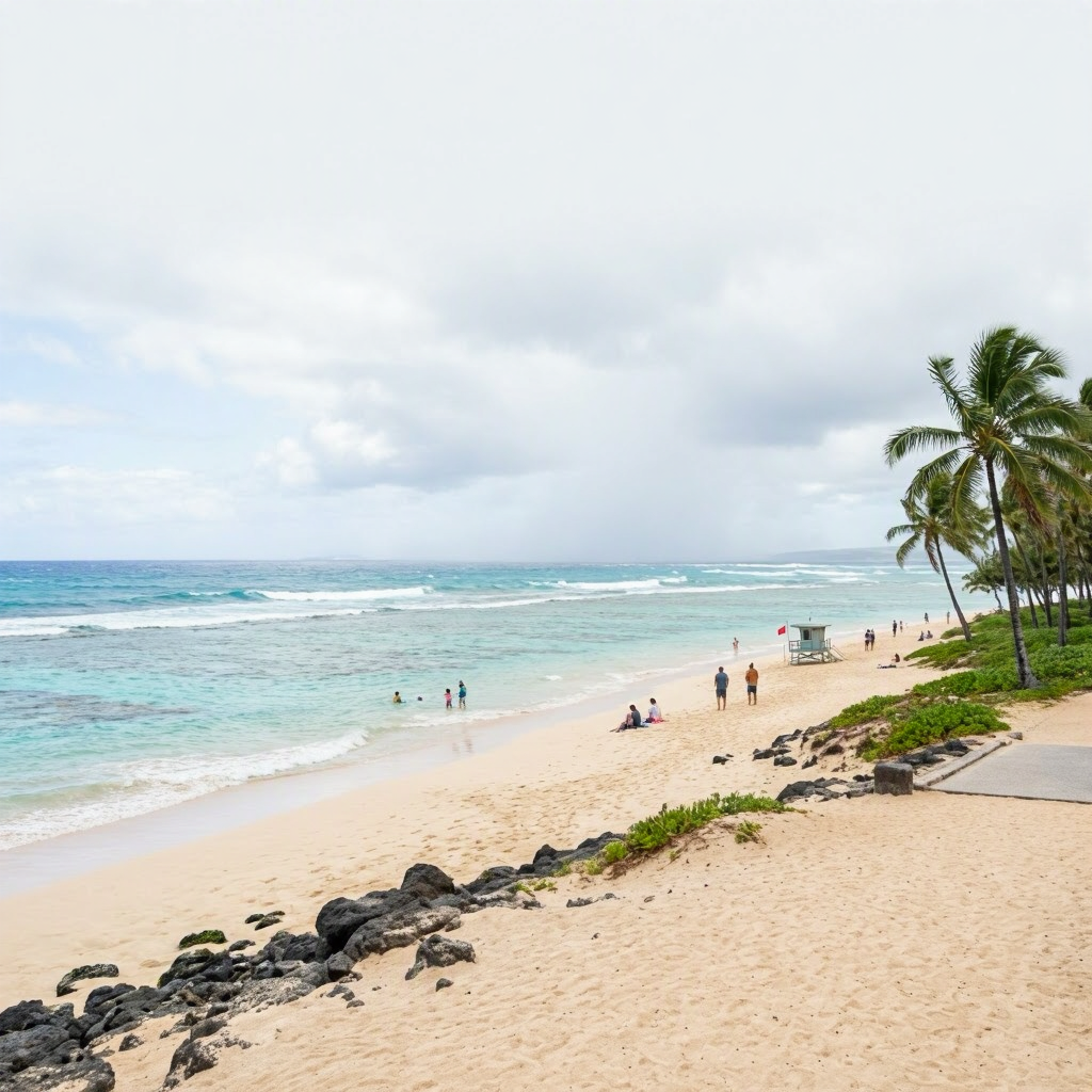 Maui's Breezy Shores: Scenic Walks & Sheltered Views beach conditions image
