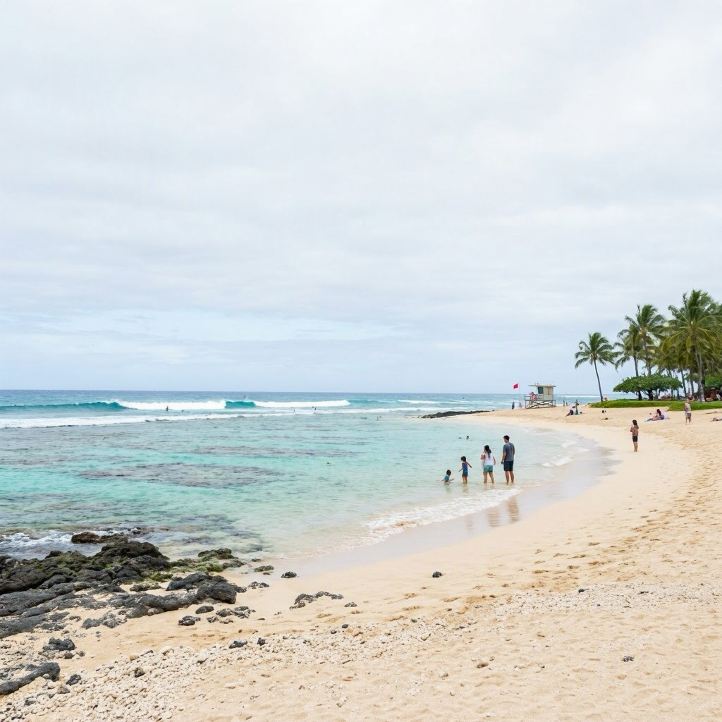 Maui's Overcast Skies: Best Beaches for Scenic Views & Sheltered Walks beach conditions image