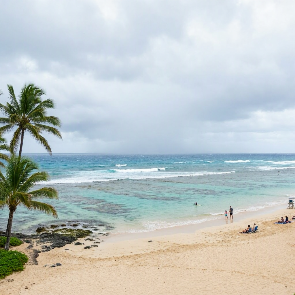 Maui Update: Heavy Rain, Flood Watch—Indoor Plans Best Today beach conditions image