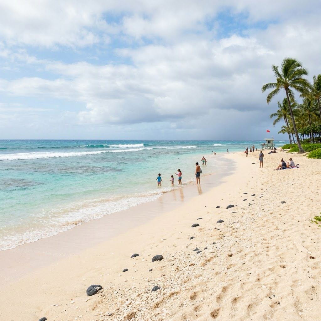 Maui's Patchy Rain: Scenic Beach Walks & Windy Shore Views beach conditions image