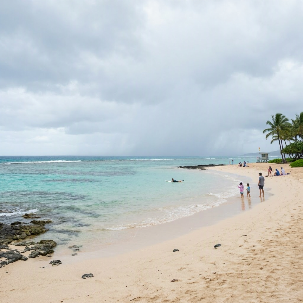 Maui Update: Flood Watch Continues—Indoor Plans Best as Rain Persists beach conditions image