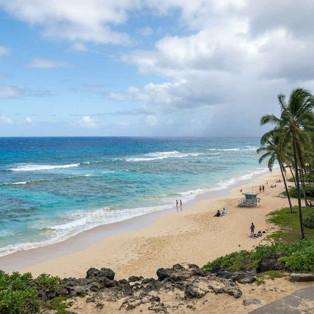 Maui's Patchy Rain: Best Beaches for Sheltered Walks & Views beach conditions image