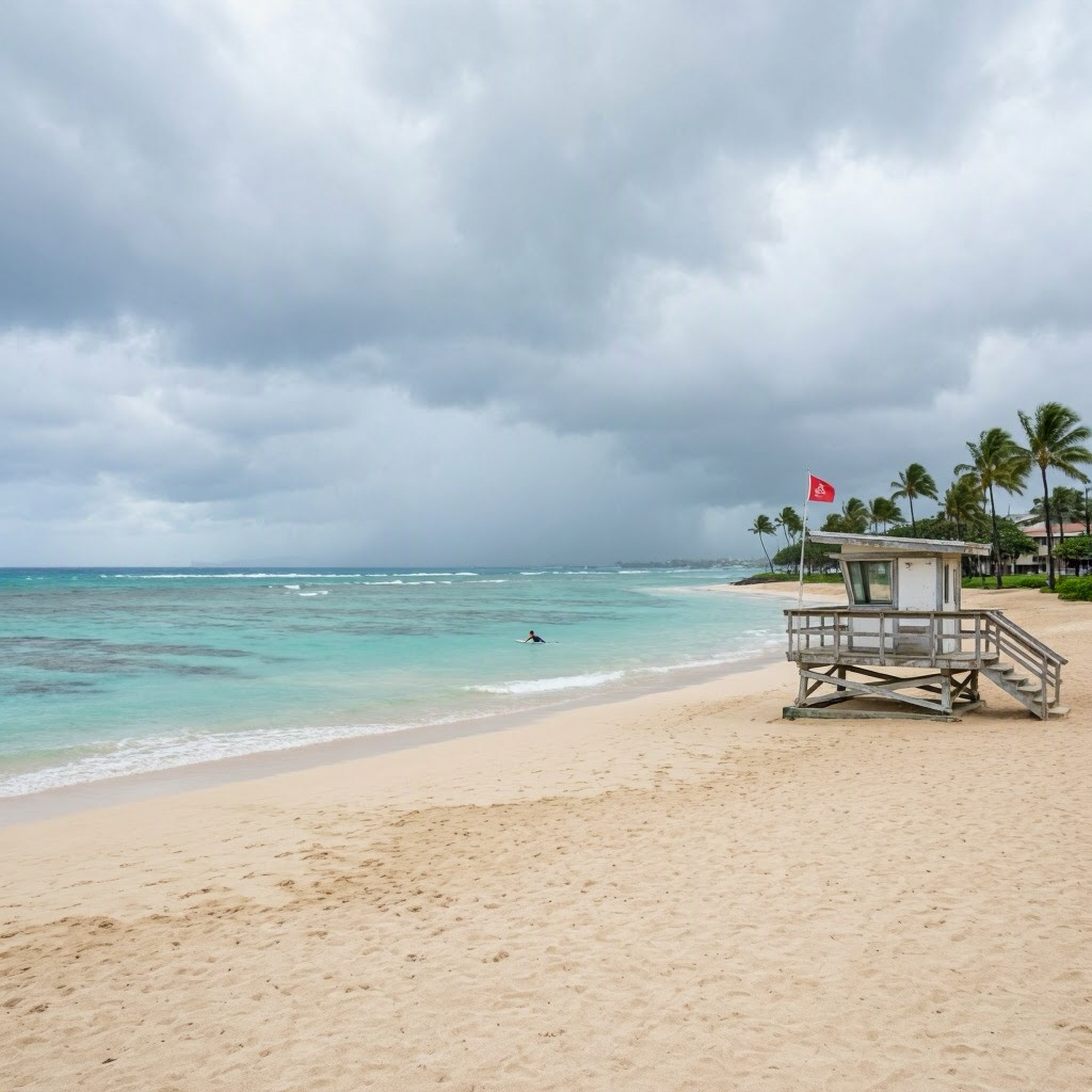 Oahu: Storm Closures & Flood Warnings—Stay Indoors, Avoid Beaches beach conditions image