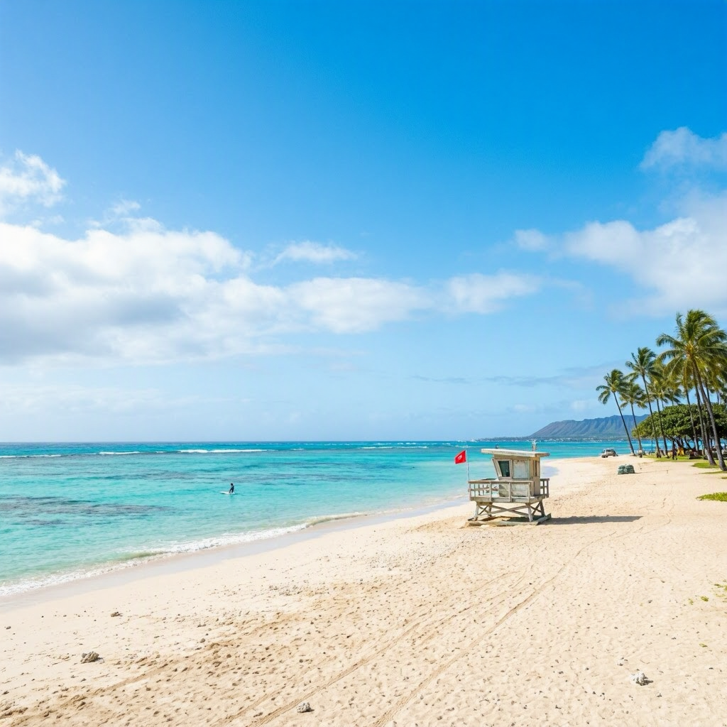 Oahu: Post-Storm Calm—Best Beaches for Safe Swimming Today beach conditions image