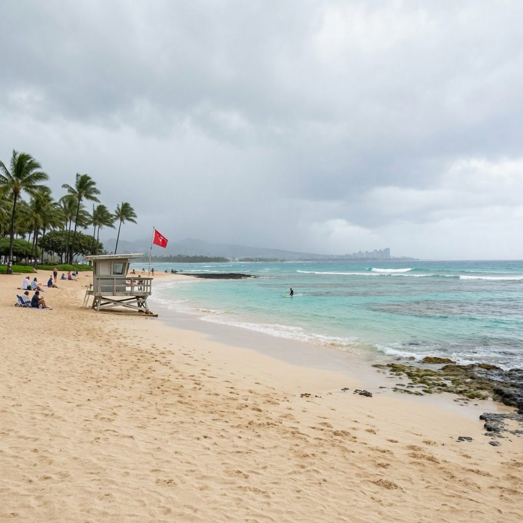 Oahu: Heavy Rain & Flood Risk—Beach Safety Alerts beach conditions image
