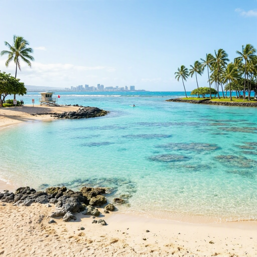 Oahu: Calm South Shore, Windy Windward, North Shore Advisories Persist beach conditions image