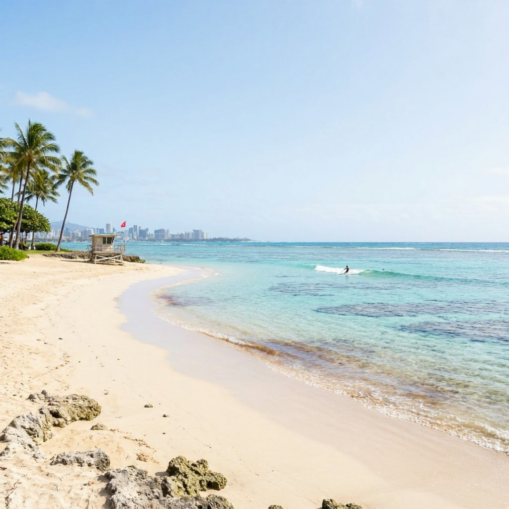 Oahu: Brown Water Advisories Persist—Safe Swimming Spots Today beach conditions image