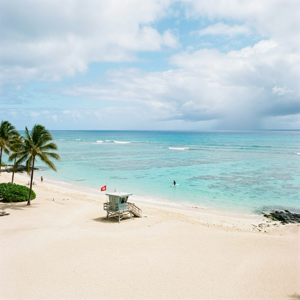 Oahu: Strong Winds, Choppy Waters-Best Spots for Sheltered Swims beach conditions image